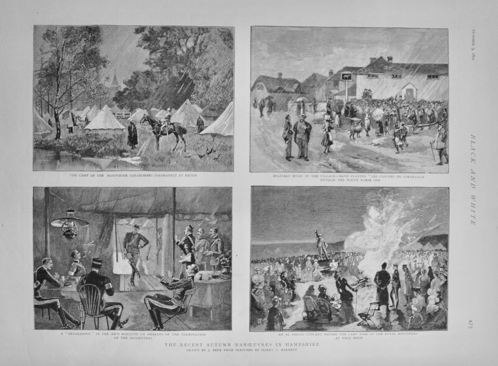 Autumn Manoeuvres in Hampshire - 1891
