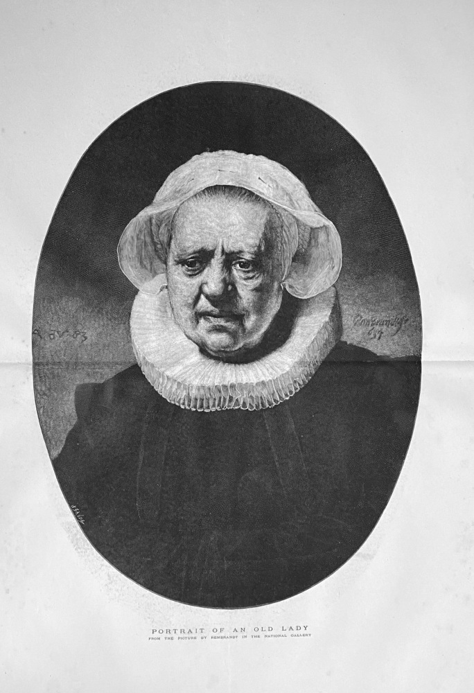 Portrait of an Old Lady.  (Aechje  Claesdr).  1880c