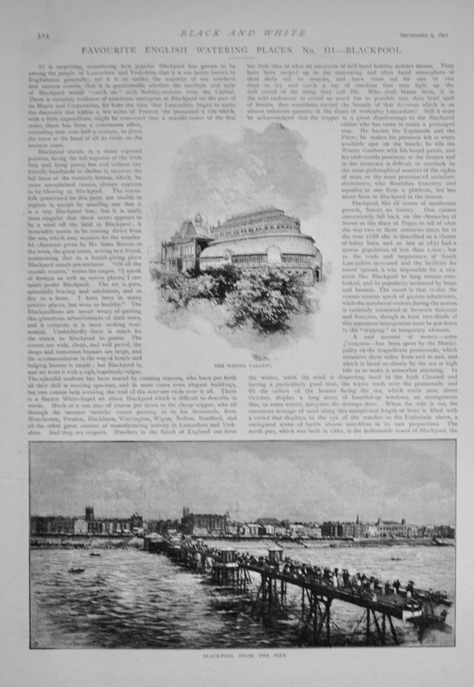 English Watering Places - Blackpool - 1891
