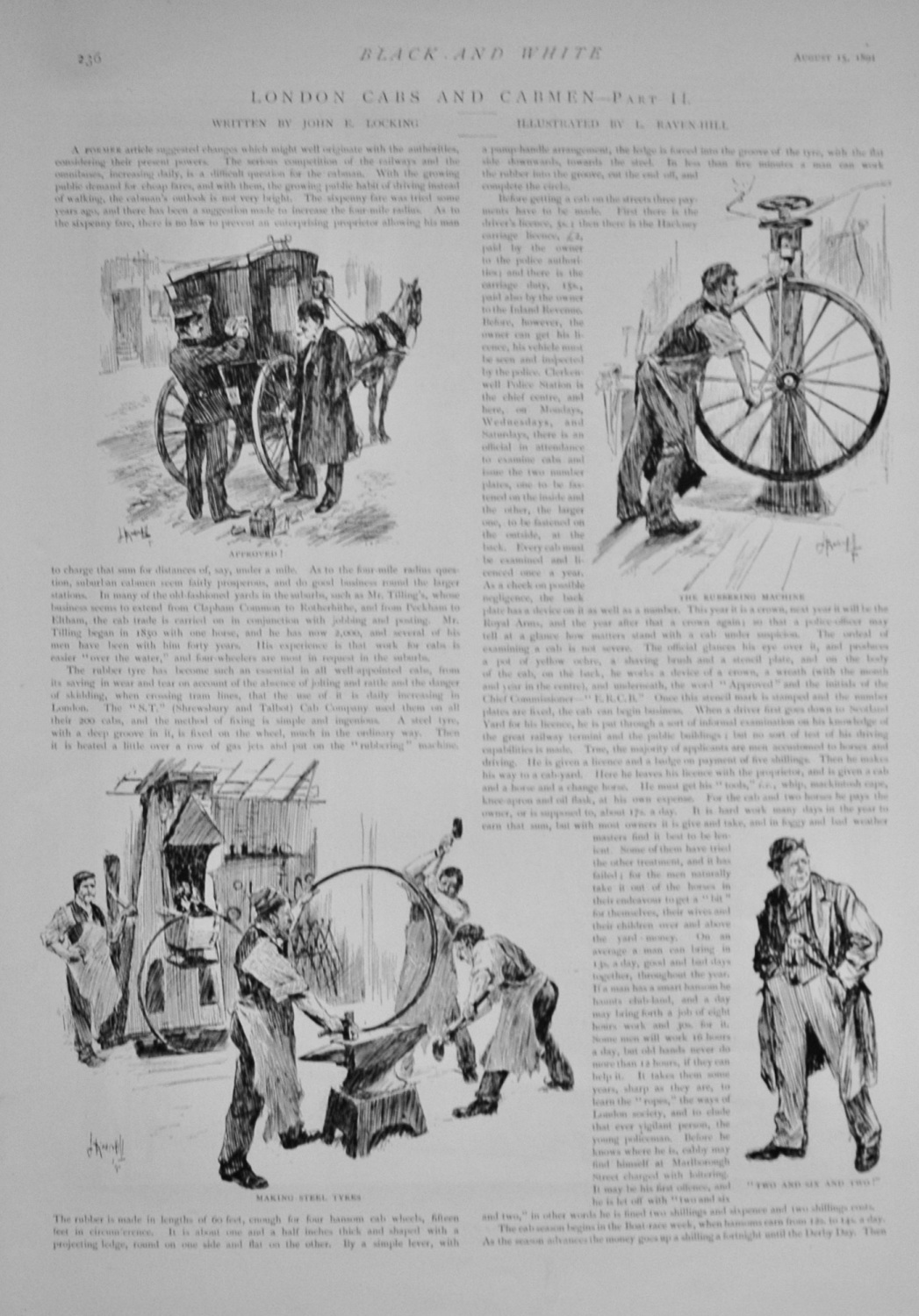 London Cabs and Cabmen - 1891