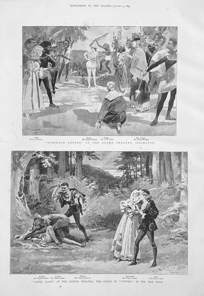 Holiday Entertainments.  1895.