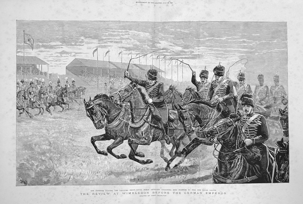 A Review at Wimbledon Before the German Emperor.  1891.