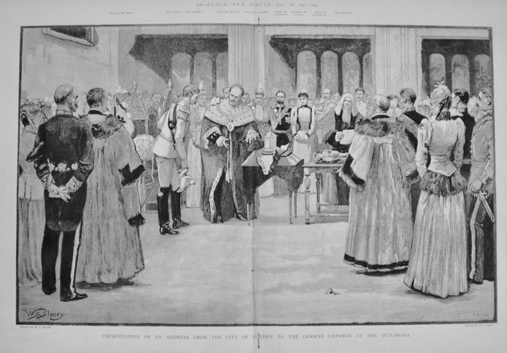 Presentation of an Address to the German Emperor - 1891