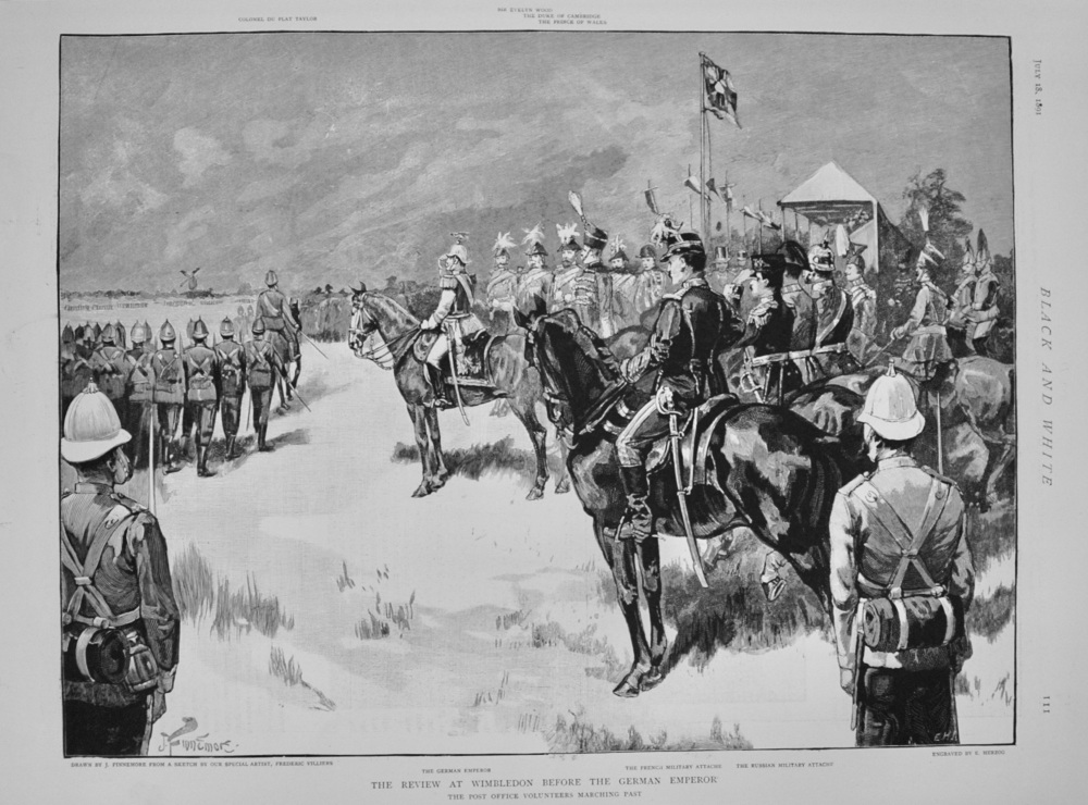 The Review at Wimbledon before the German Emperor