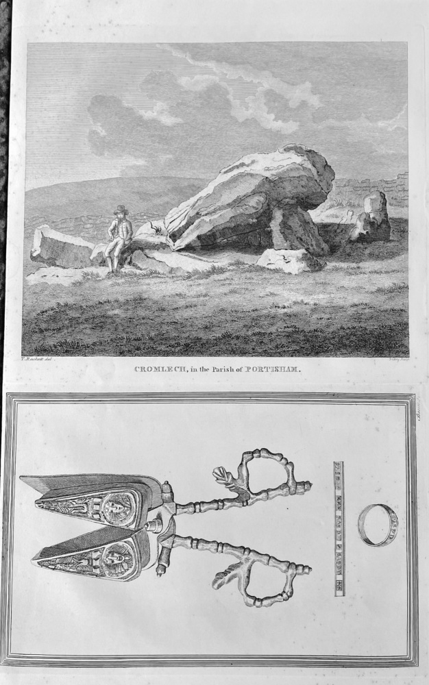 Cromlech, in the Parish of Portisham. Dorset.  1863.