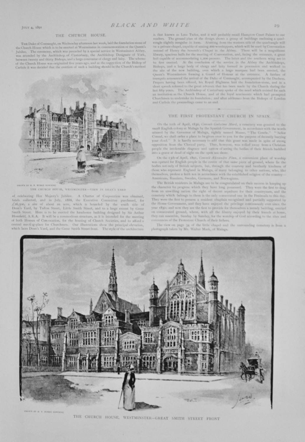 The Church House, Westminster - 1891