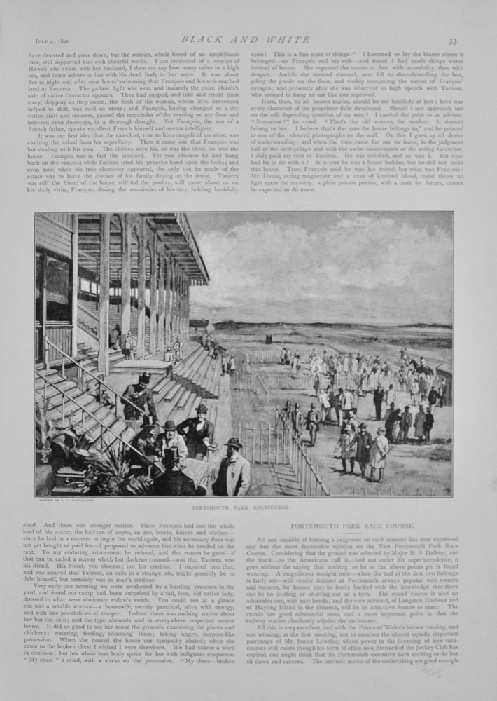 Portsmouth Park Racecourse - 1891