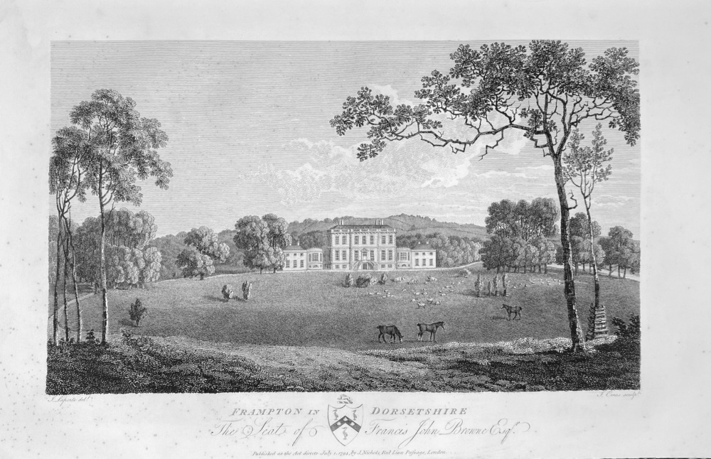Frampton House in Dorsetshire.  1863.