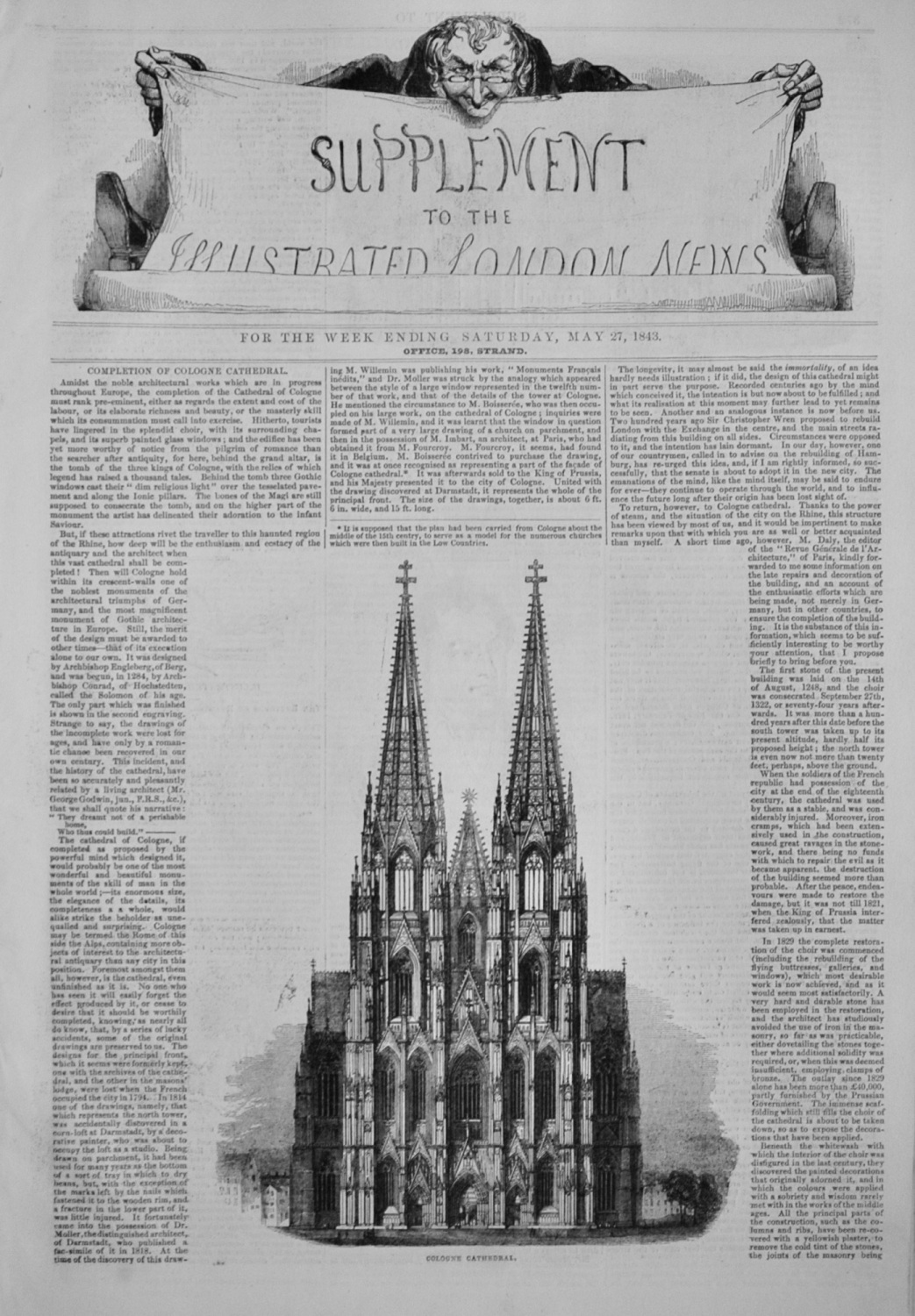 Supplement to The Illustrated London News - May 27, 1843