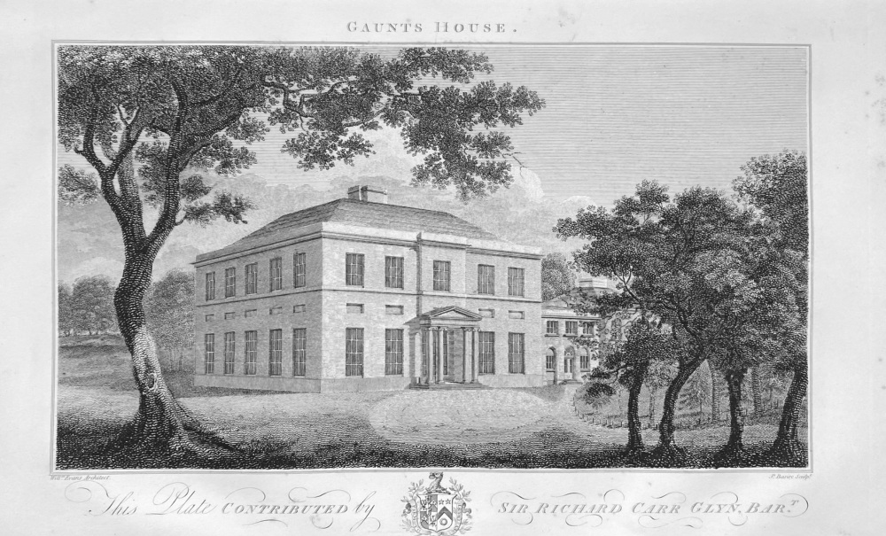 Gaunts House.  Dorsetshire.  1868.