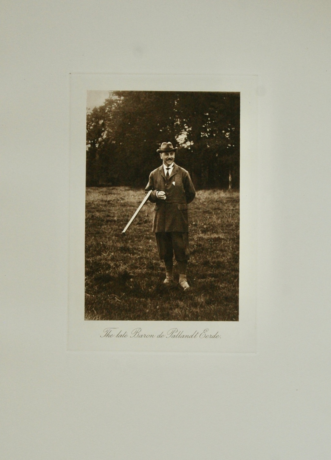 The late Baron de Pallandt Eerde - 1913