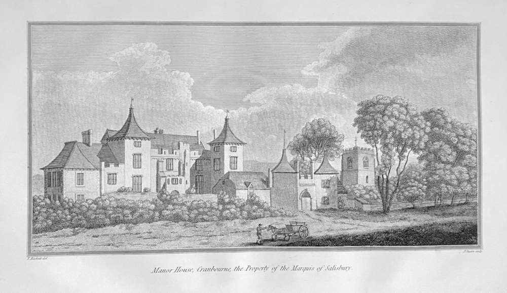 Manor House, Cranbourne, the Property of the Marquis of Salisbury. 1868.
