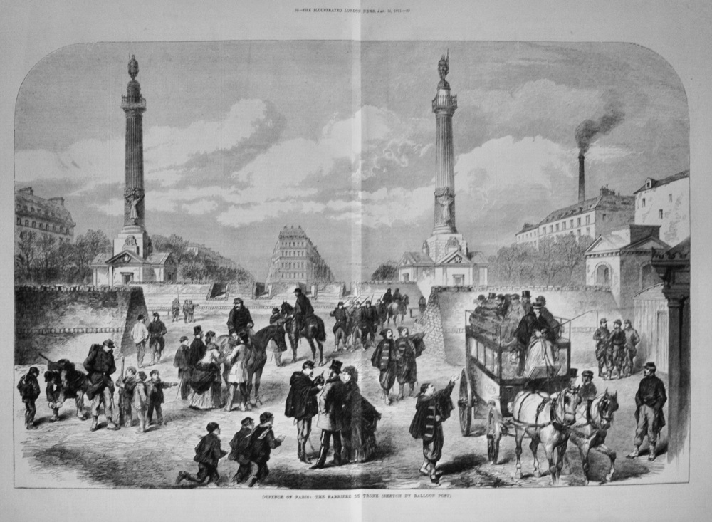 The Barriere Du Trone, Paris - 1871