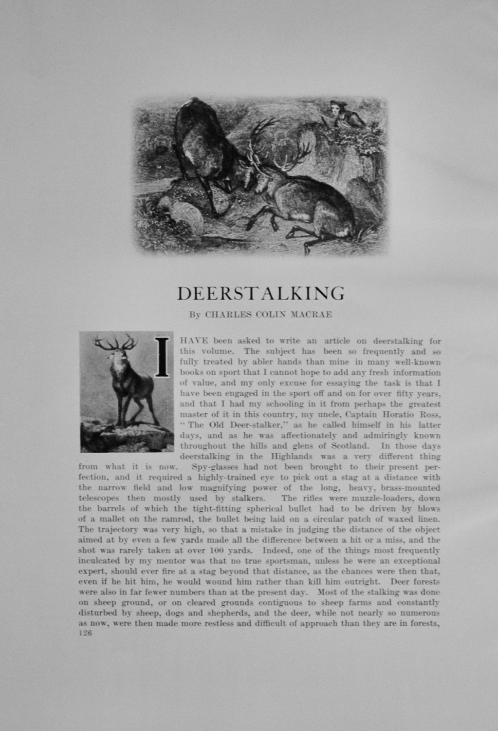 Deerstalking by Charles Macrae - 1913