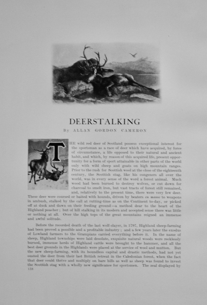 Deerstalking by Allan Cameron - 1913