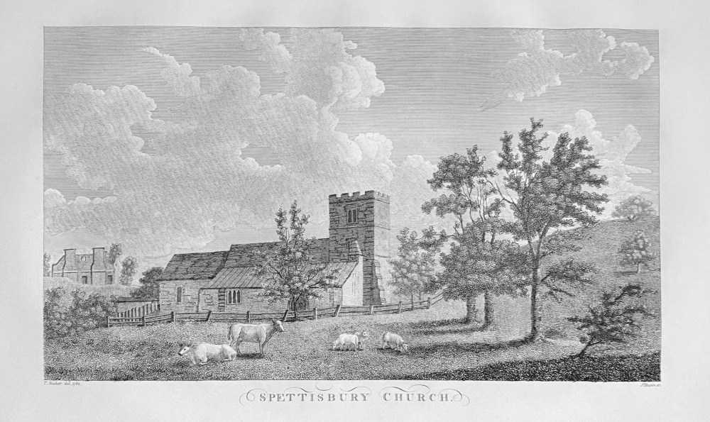 Spettisbury Church.  1868.
