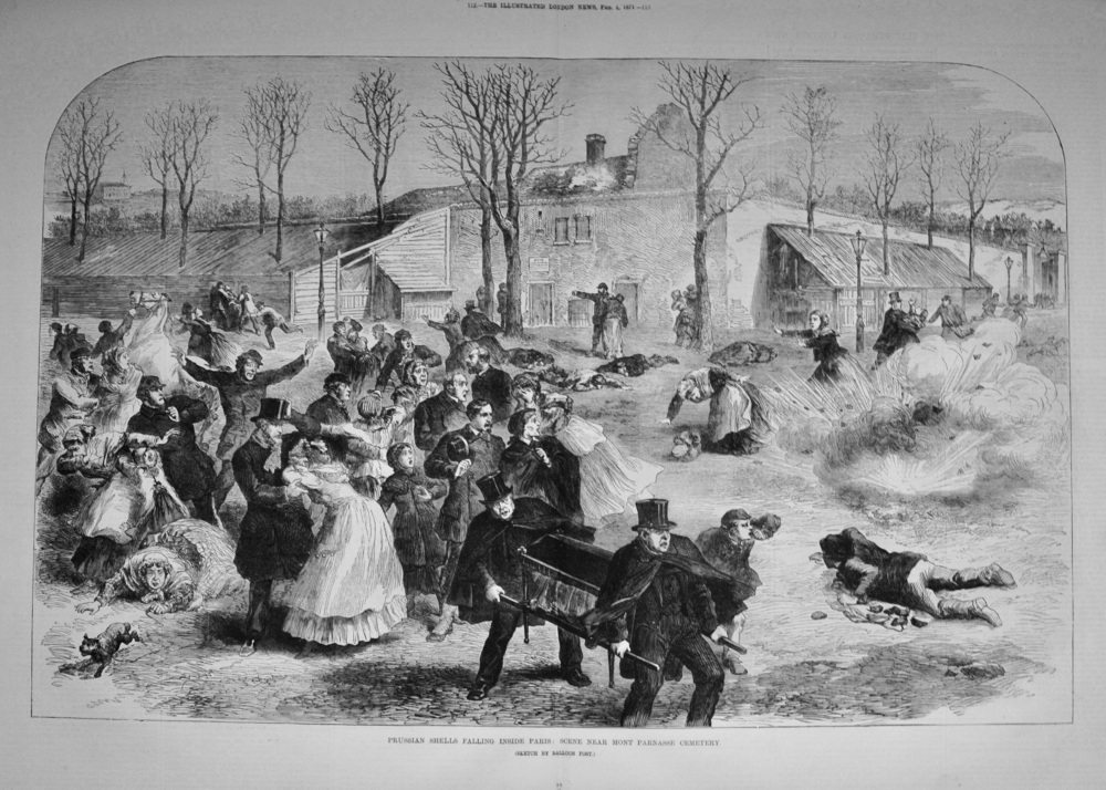 Scene near Mont Parnasse Cemetery - 1871