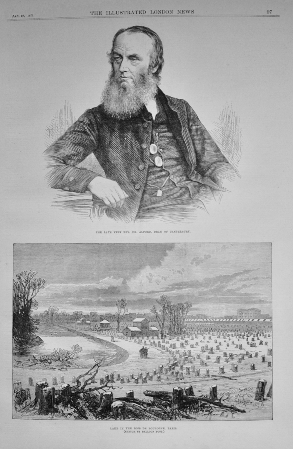 The Late Very Rev Dr Alford - 1871