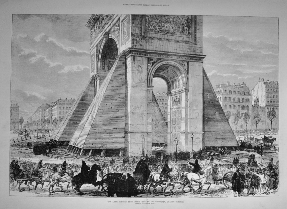 The Arc De Triomphe, Paris - 1871