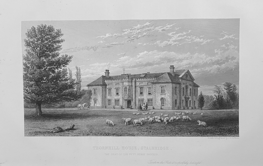 Thornhill House, Stalbridge,  The Seat of the Rev'd Henry Boucher. Dorset.  1868.
