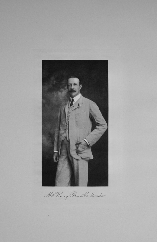 Mr Henry Burn Callander - 1913