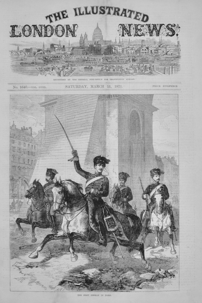 The First German in Paris - 1871