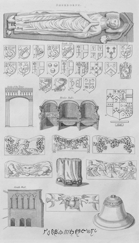 Sherborne Abbey.  1870.