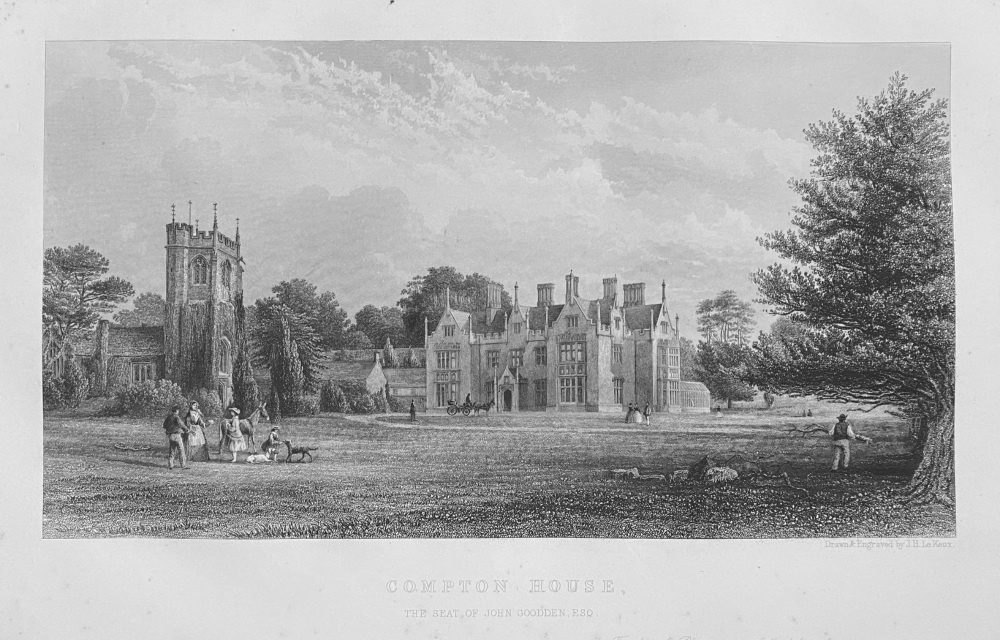 Compton House, the Seat of John Goodden, Esq.  Dorset. 1870.