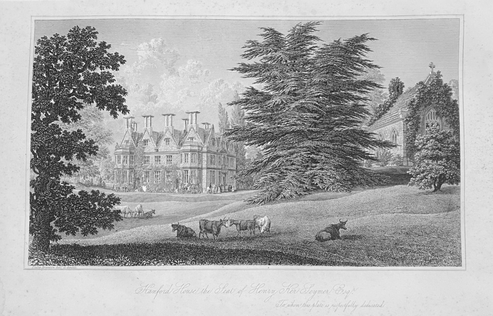 Hanford House the Seat of Henry Ker Seymer Esq.  Dorset.