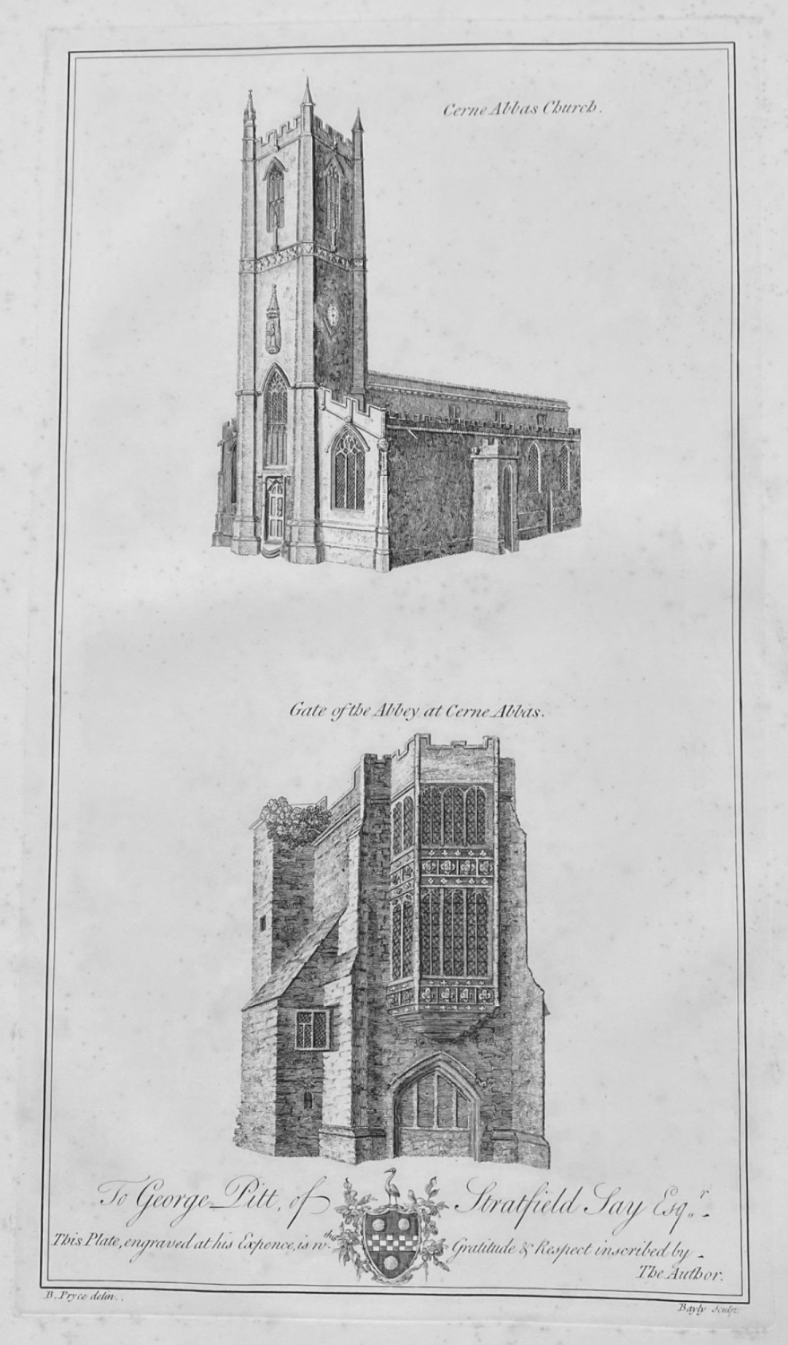 Cerne Abbas.  Dorset. 1870.