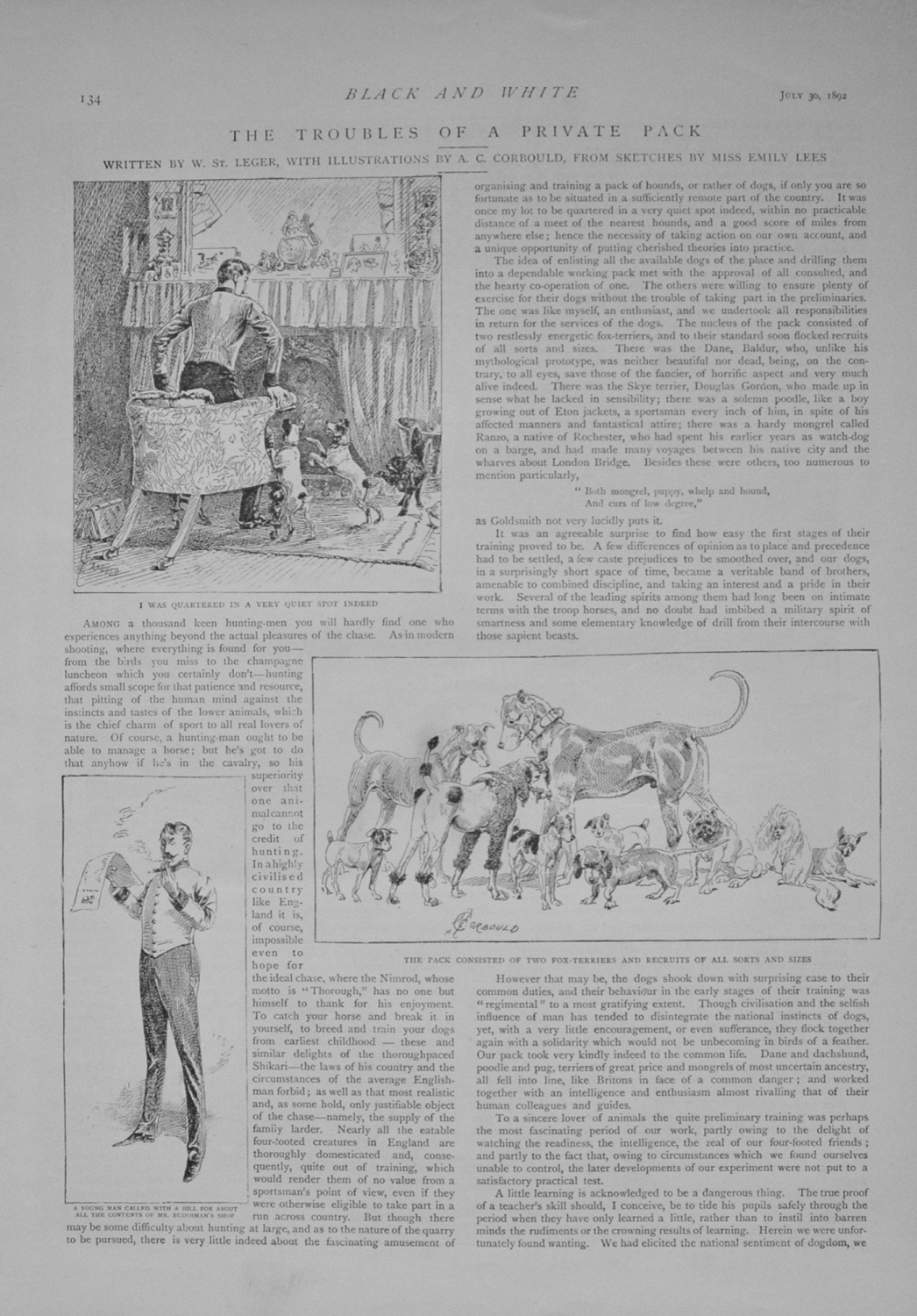 The Troubles of a Private Pack (Hunting) - 1892