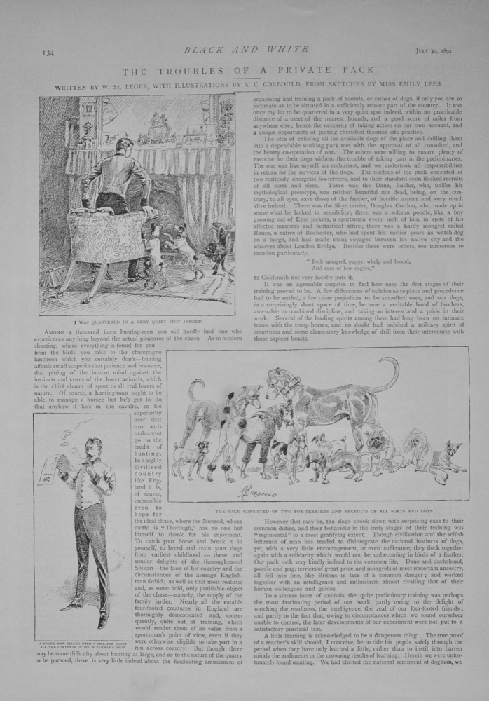 The Troubles of a Private Pack (Hunting) - 1892