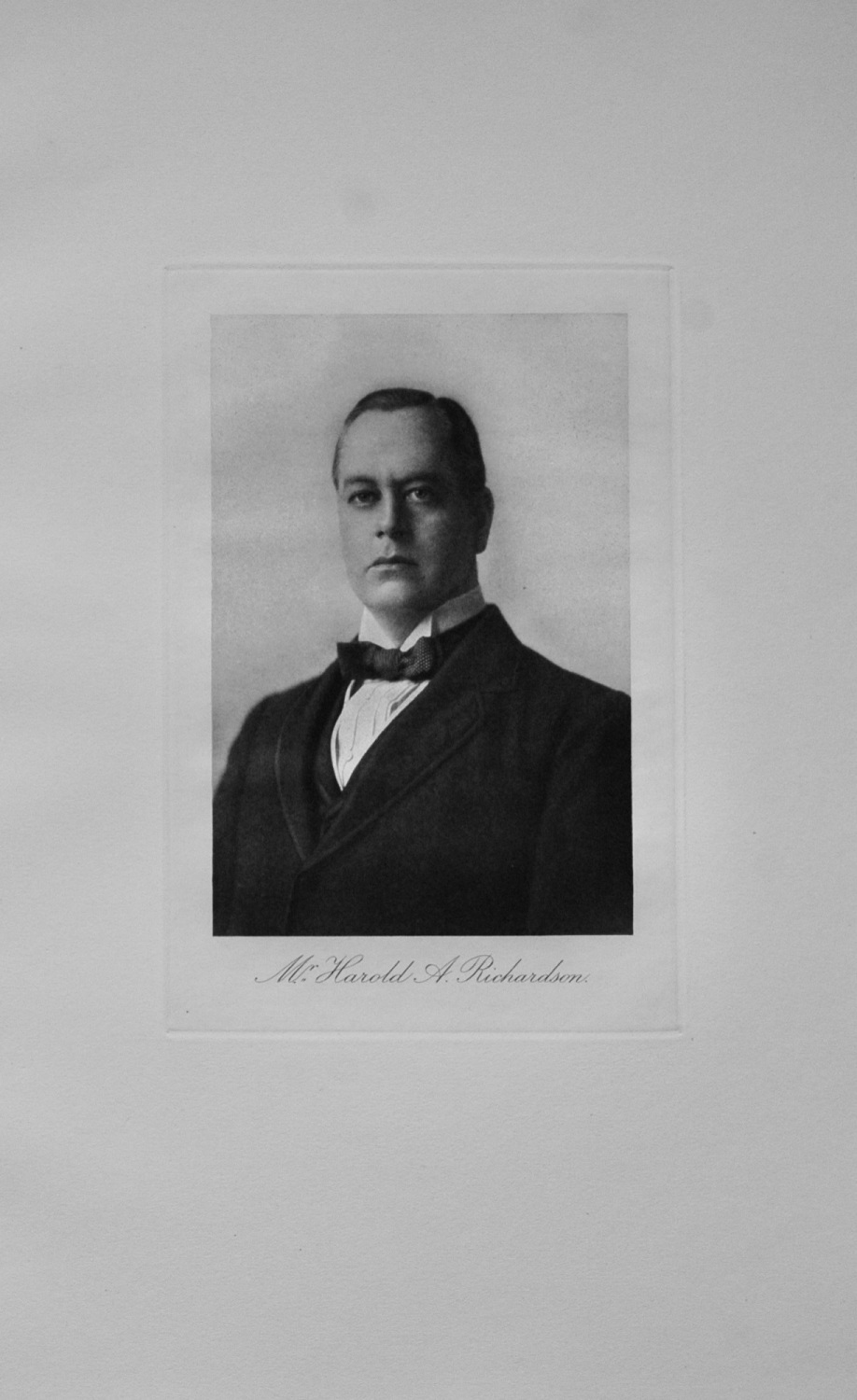 Mr Harold A Richardson - 1913