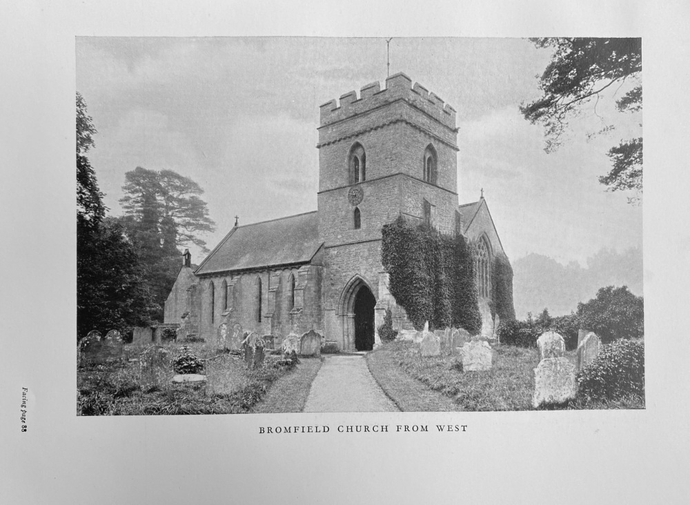 Bromfield Church from West.  1925.