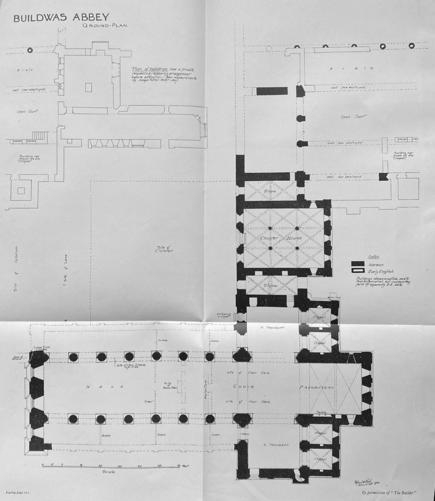 Buildwas Abbey.  1925.