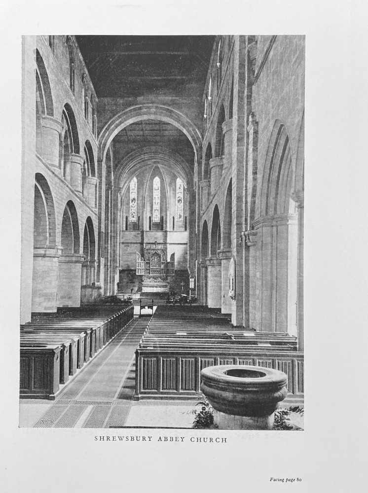 Shrewsbury Abbey Church. &  Reading Abbey : Chapter House. 1925.
