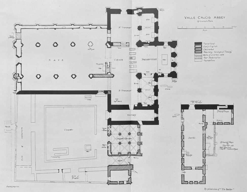 Valle Crucis Abbey.  1925.