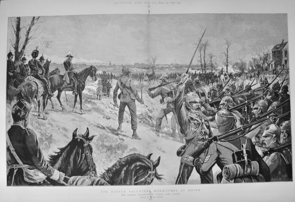 The Easter Volunteer Manoeuvres at Dover - 1892