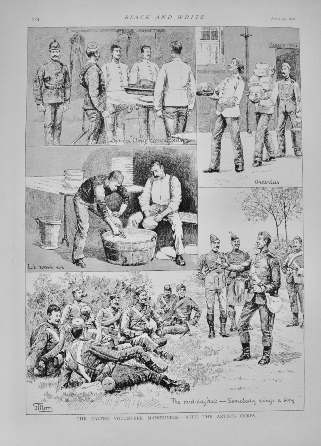 The Easter Volunteer Manoeuvres - 1892