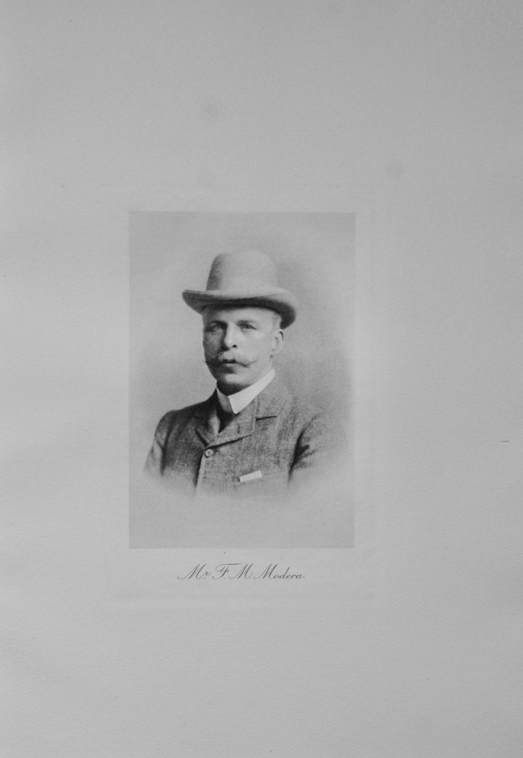 Mr F M Modera - 1913