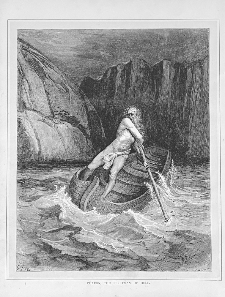 Charon,  The Ferryman of Hell.  1890c.
