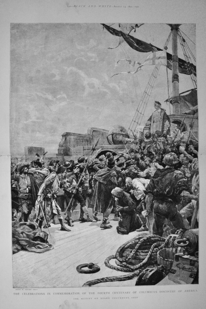 The Celebrations in Commemoration of the Fourth Centenary of Columbus's Discovery of America