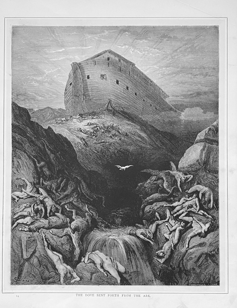 The Dove sent Forth from the Ark.  1890c.