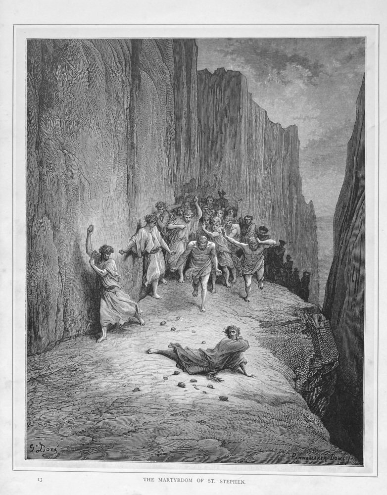 The Martyrdom of St. Stephen.  1890c.