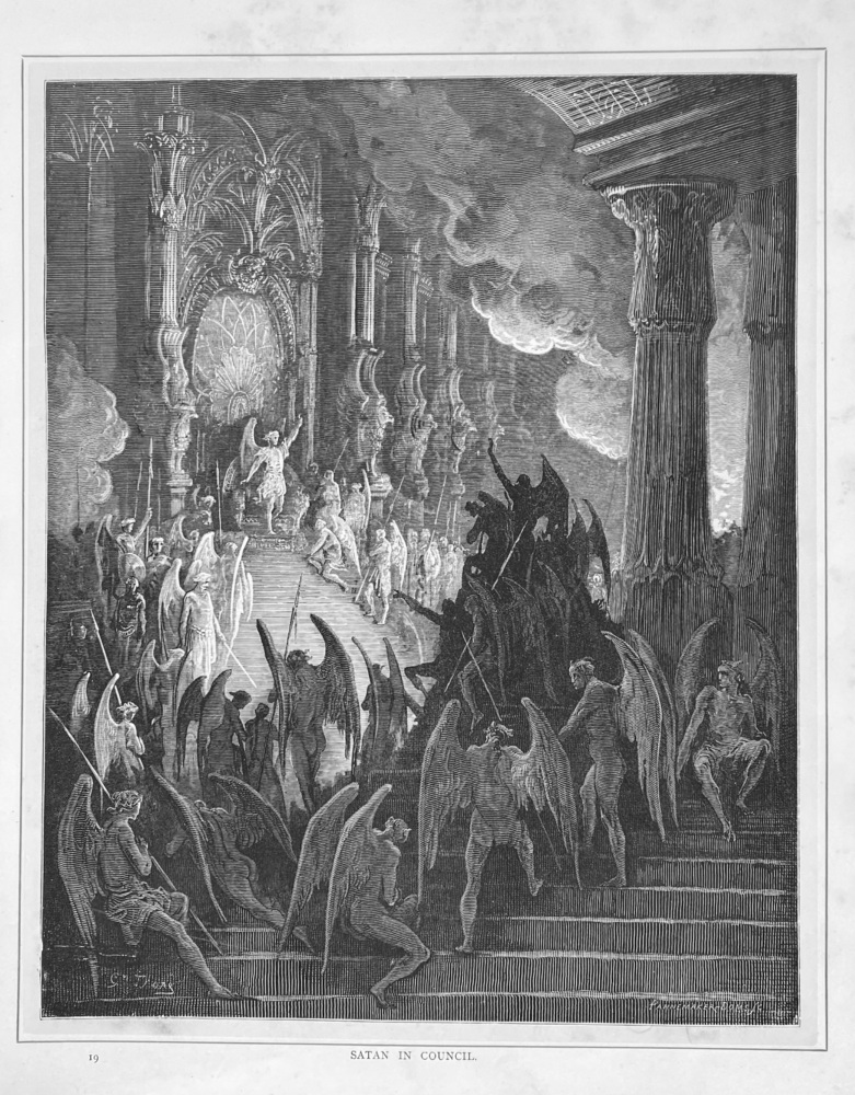 Satan in Council.  1890c.