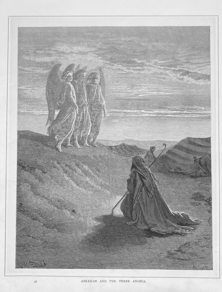 Abraham and the Three Angels.  1890c.