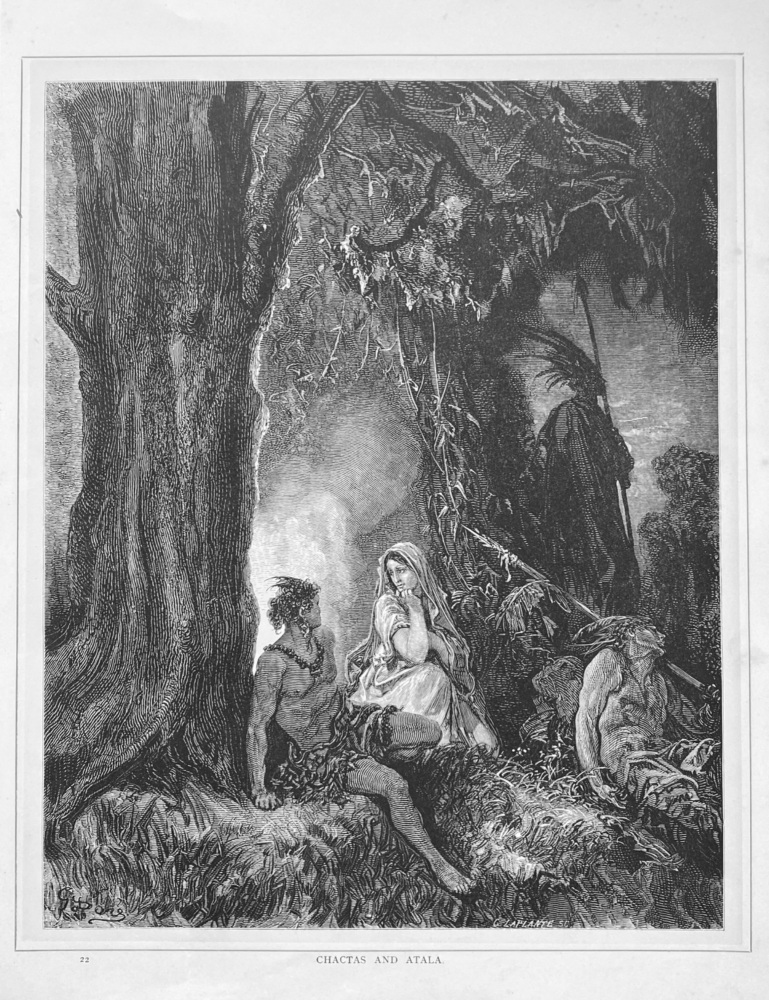 Chactas and Atala.  1890c.