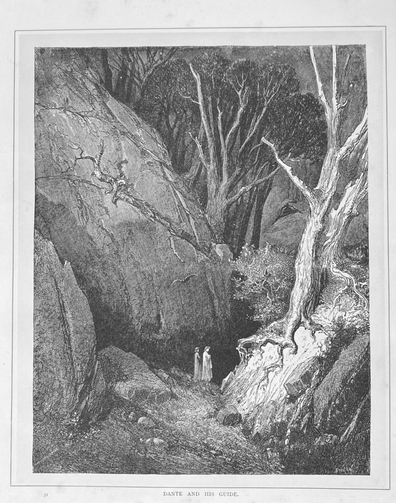 Dante and his Guide.  1890c.