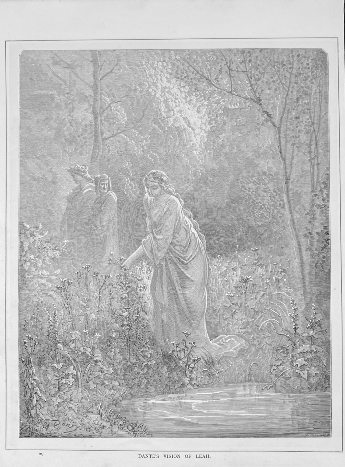Dante's Vision of Leah.  1890c.
