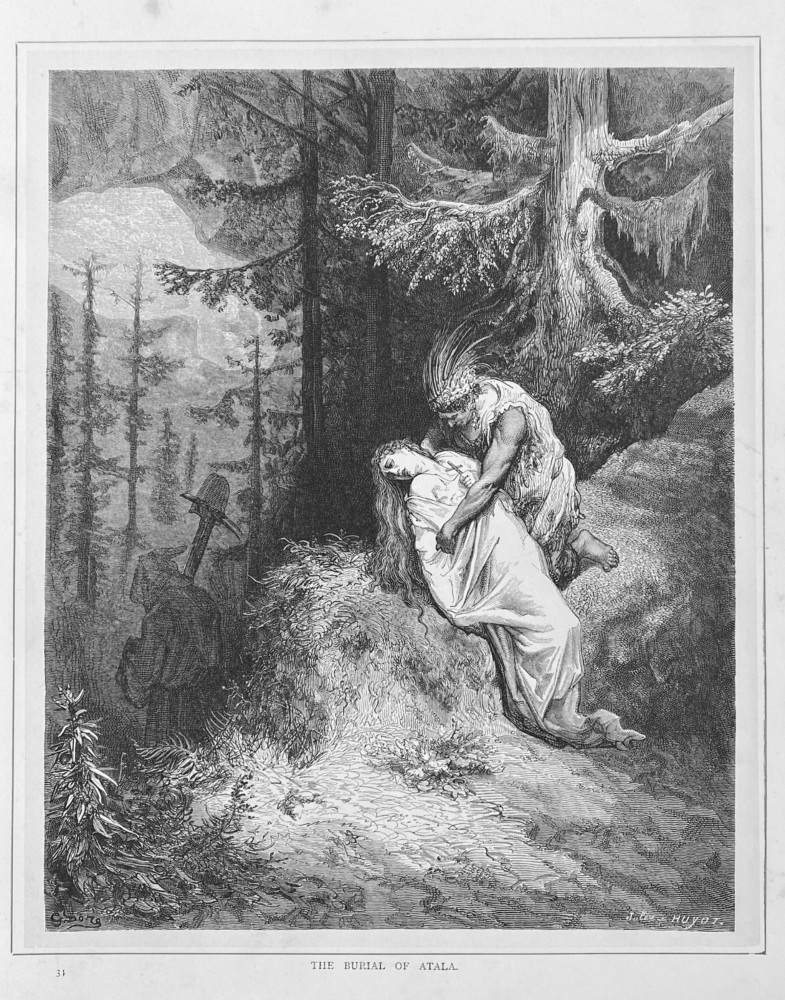 The Burial of Atala.  1890c.